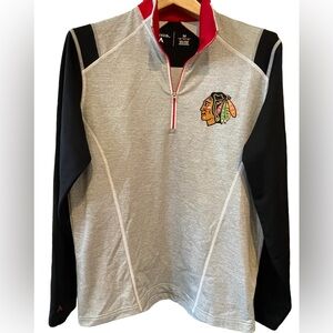 🔥🏒NHL Chicago Blackhawks Antigua 1/4 zip fleece sweatshirt size M.